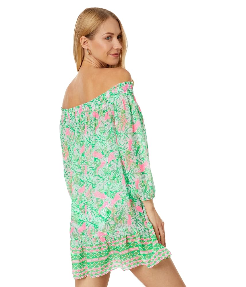 Lilly Pulitzer Maribeth Cover-Up Botanical Green Just Wing